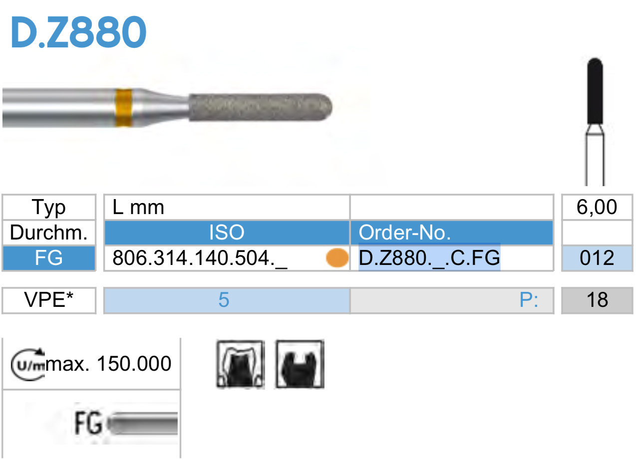 D.Z880.012.C.FG x 10 Boren Zirkon-0