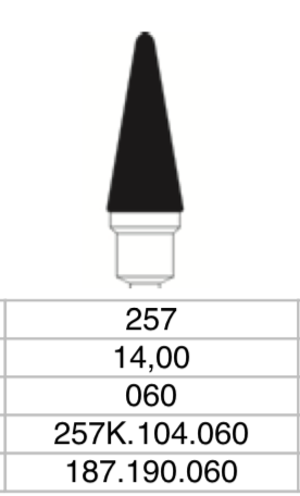 C.257K.104.060 x 1 boor-0