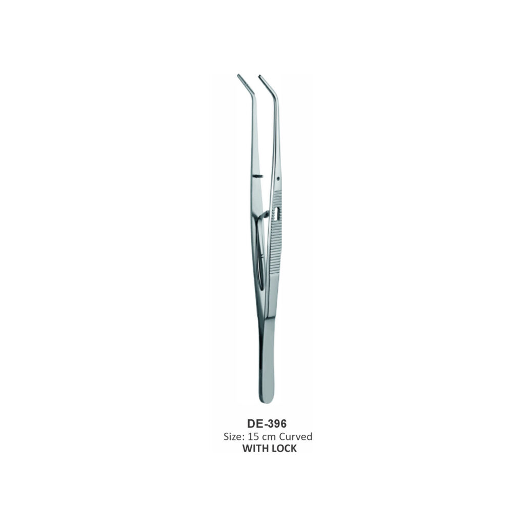 Atraumatisch pincet met slot, 15 cm
