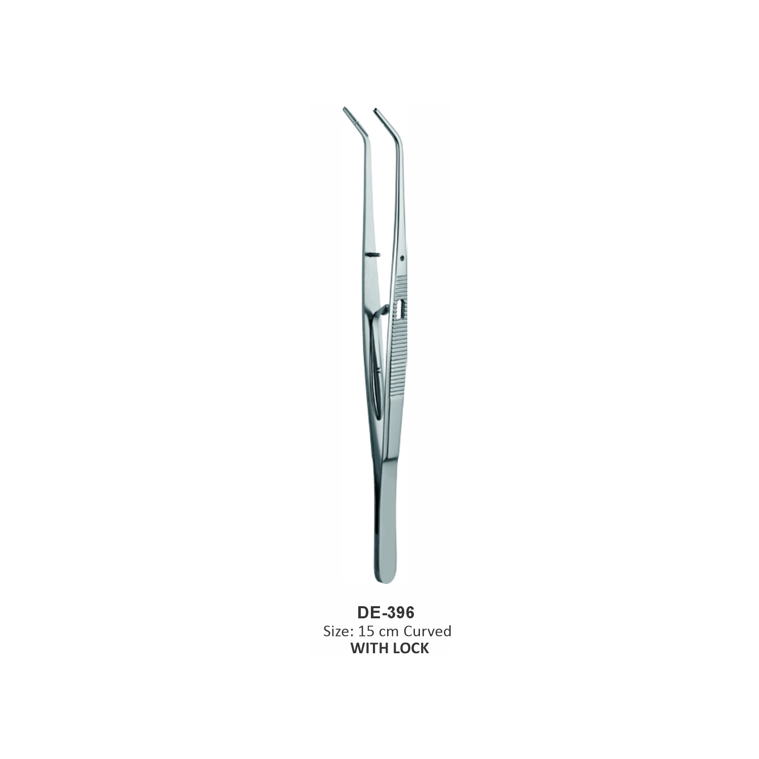 Atraumatisch pincet met slot, 15 cm