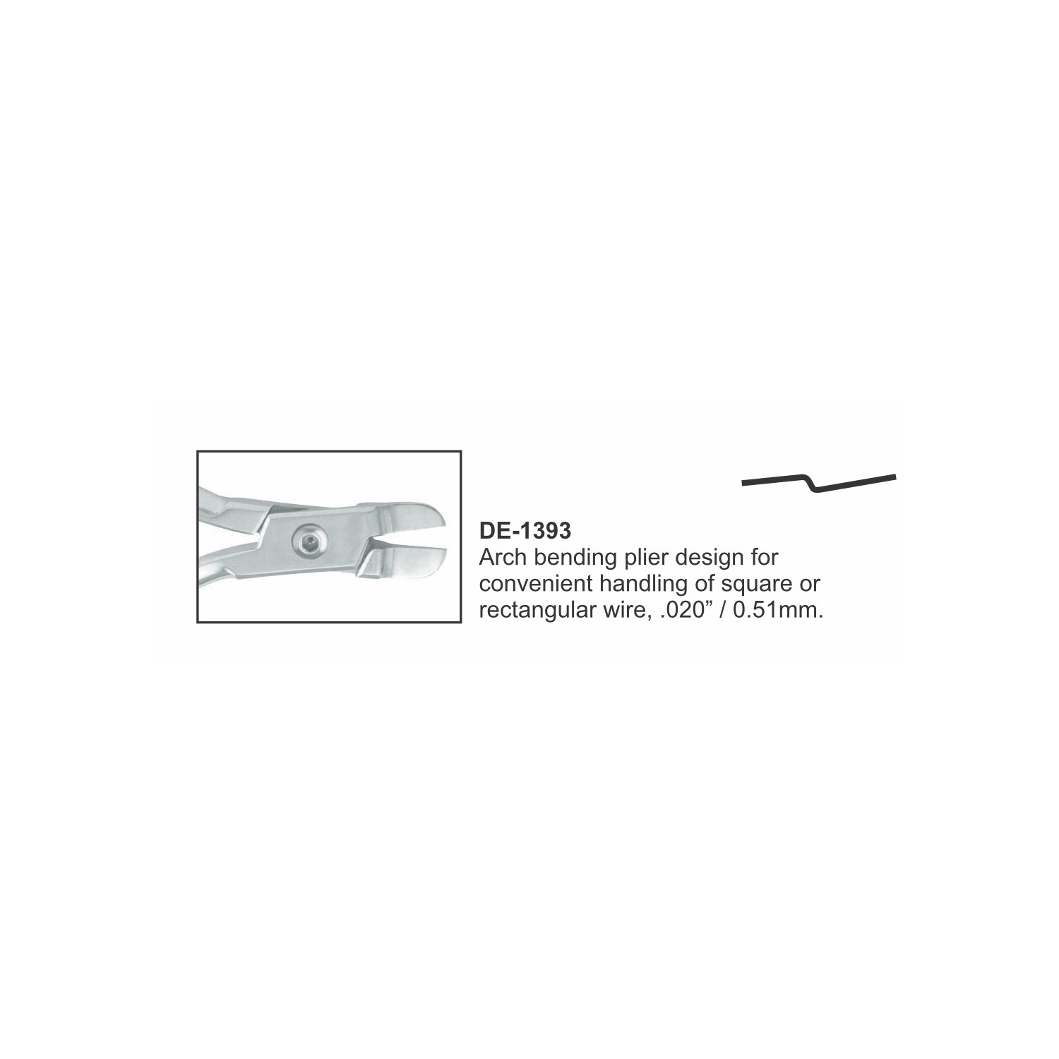 Boogbuigtang 0,020 inch/0,51 mm