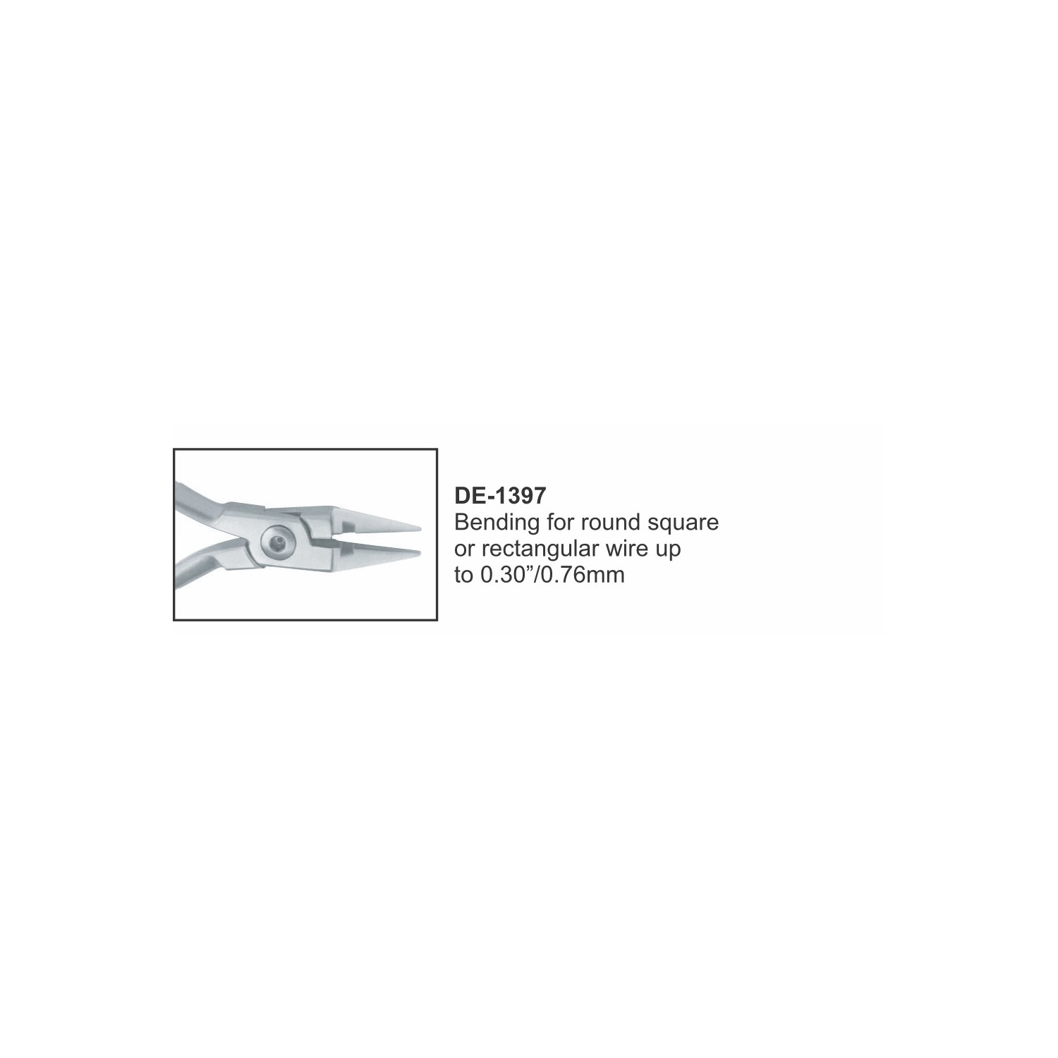 Buigtang voor draad tot 0,030 inch/0,76 mm