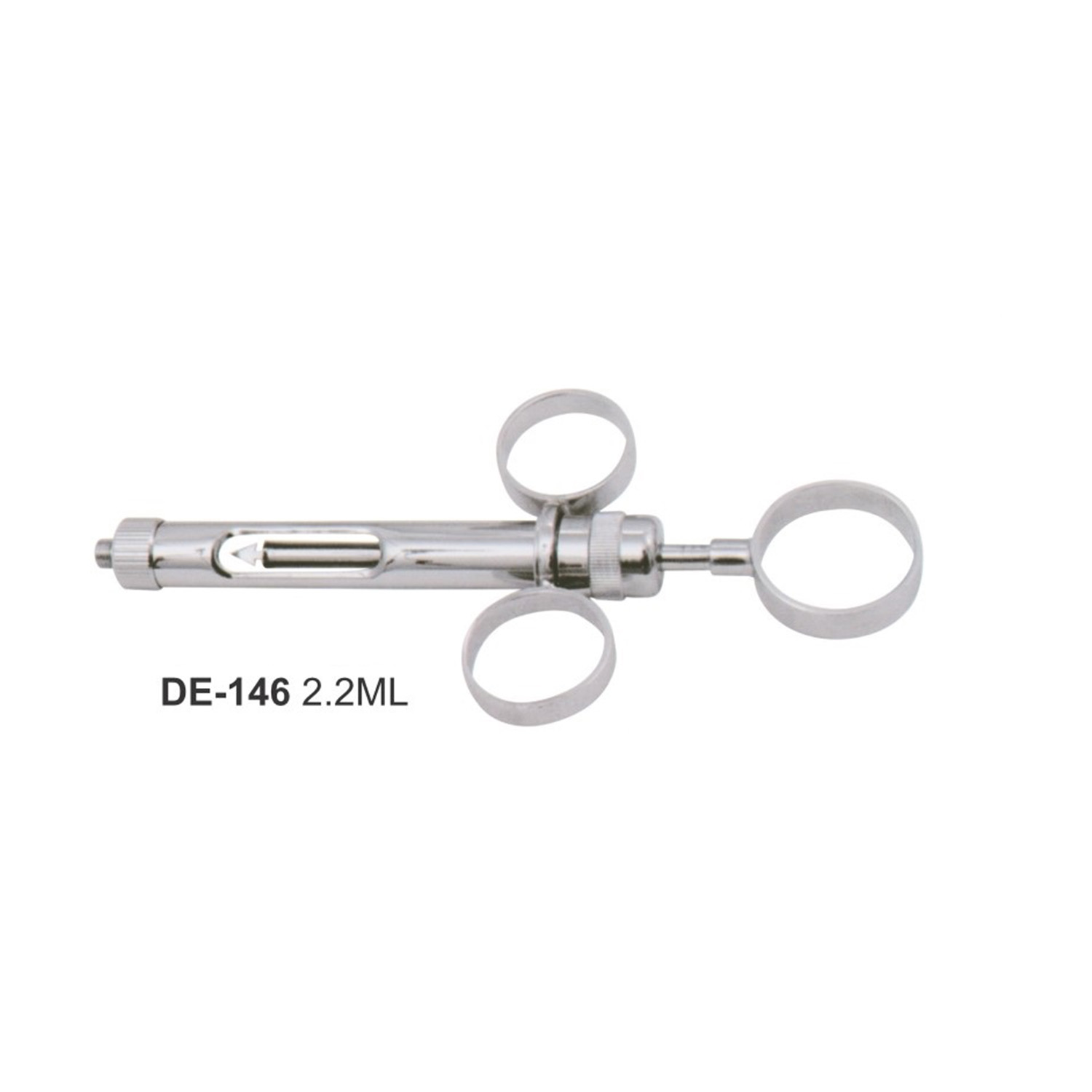Carpulespuit met drie ringen, 2,2 ml