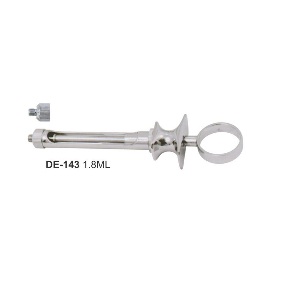 Carpulespuit met duimring en schotelgreep, 1,8 ml