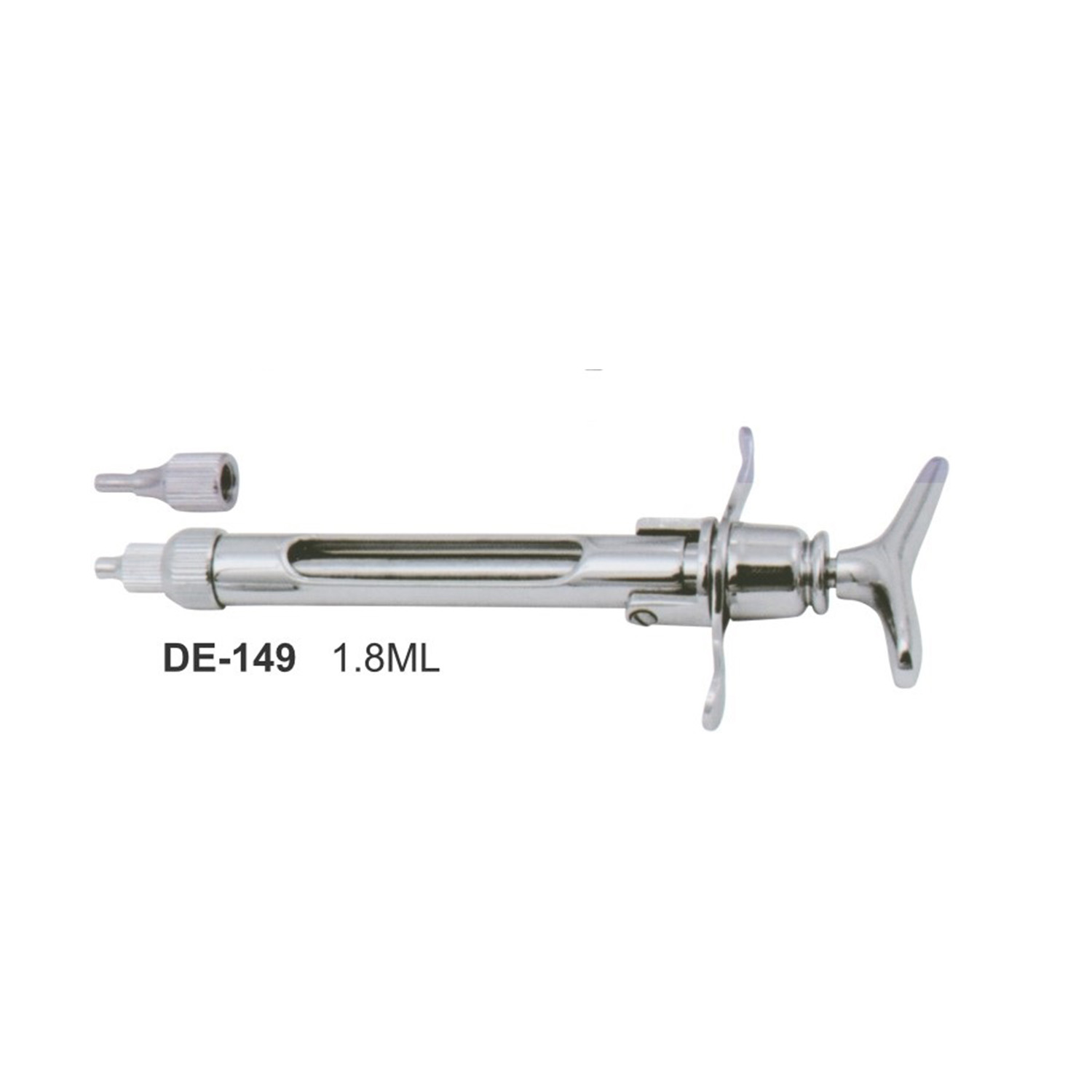 Carpulespuit met T-duimgreep, 1,8 ml