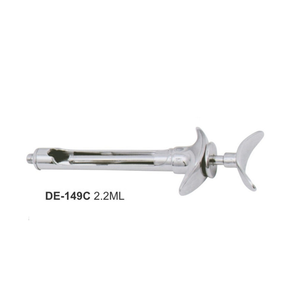 Carpulespuit met vleugelgrepen, 2,2 ml
