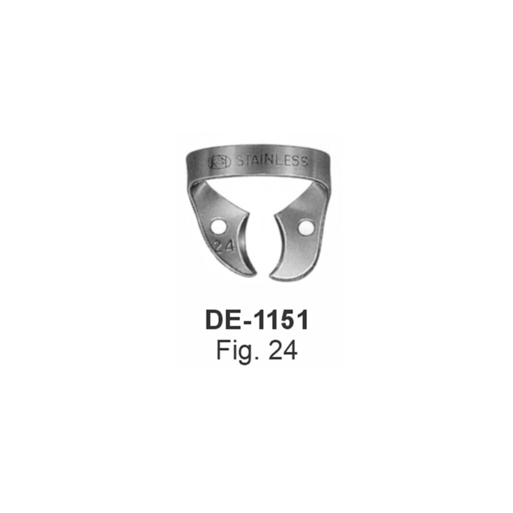 Cofferdamklem fig. 24