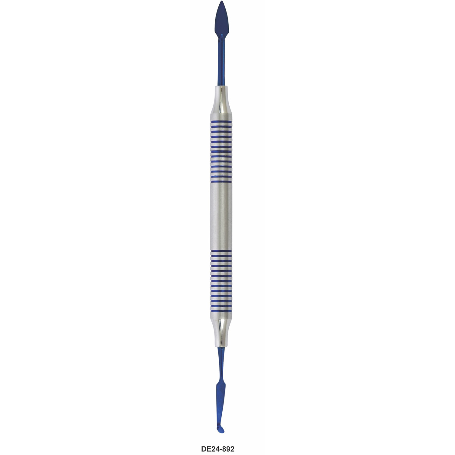 Composietinstrument titaanblauw uitvoering D, hol handvat 9,5 mm