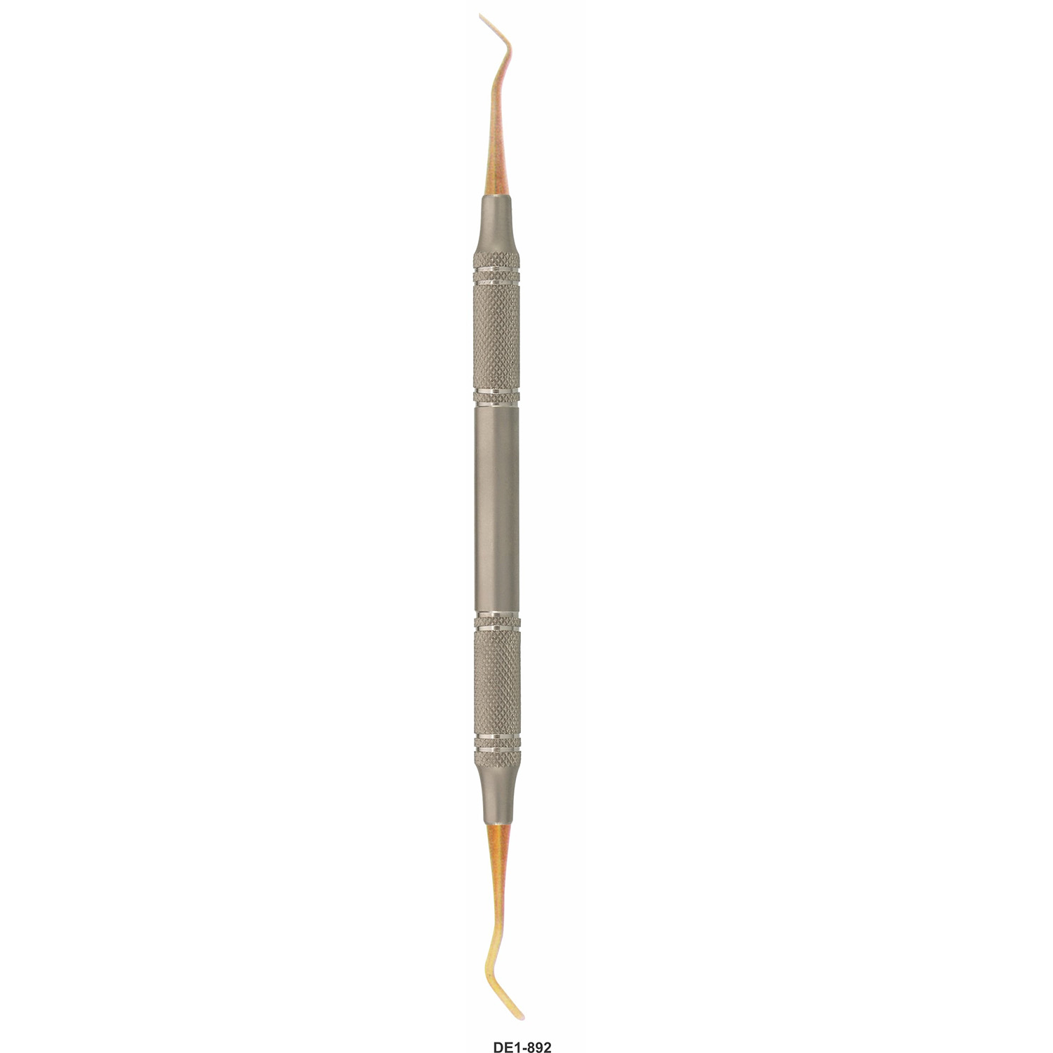 Composietinstrument uitvoering A, vergulde werkdelen, hol handvat 9,5 mm