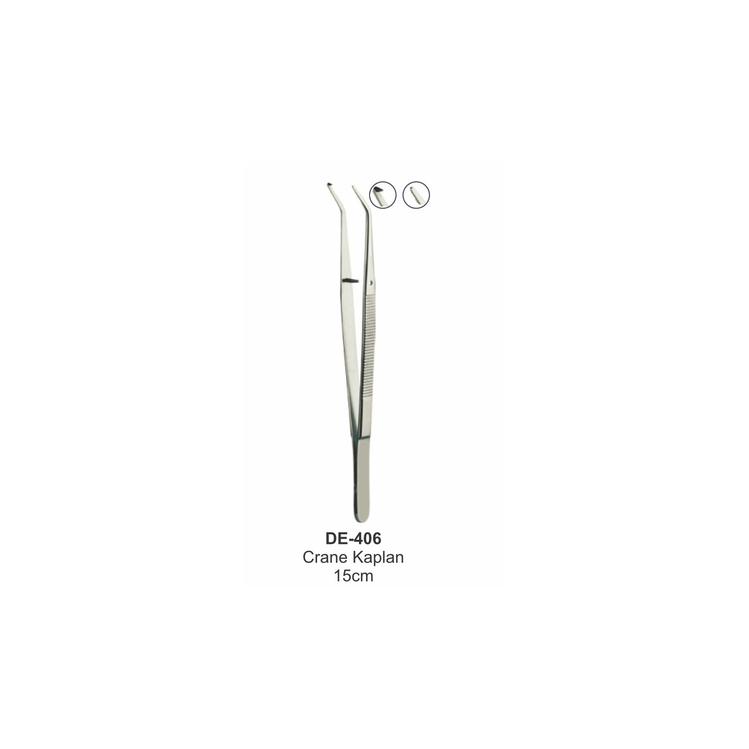 Crane-Kaplan-pincet 15 cm, links