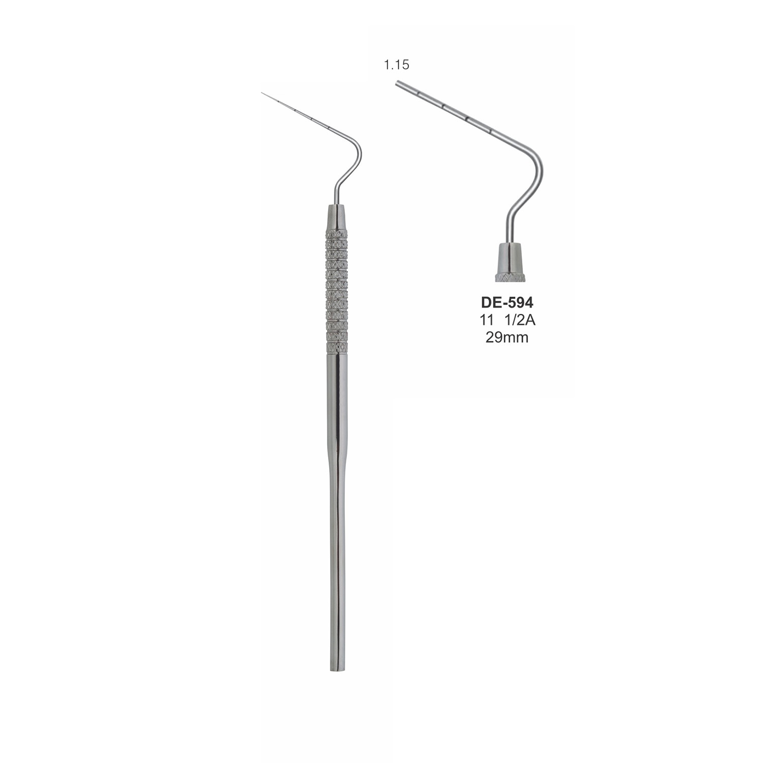 Endodontische sonde anterieur 11½A, 29 mm