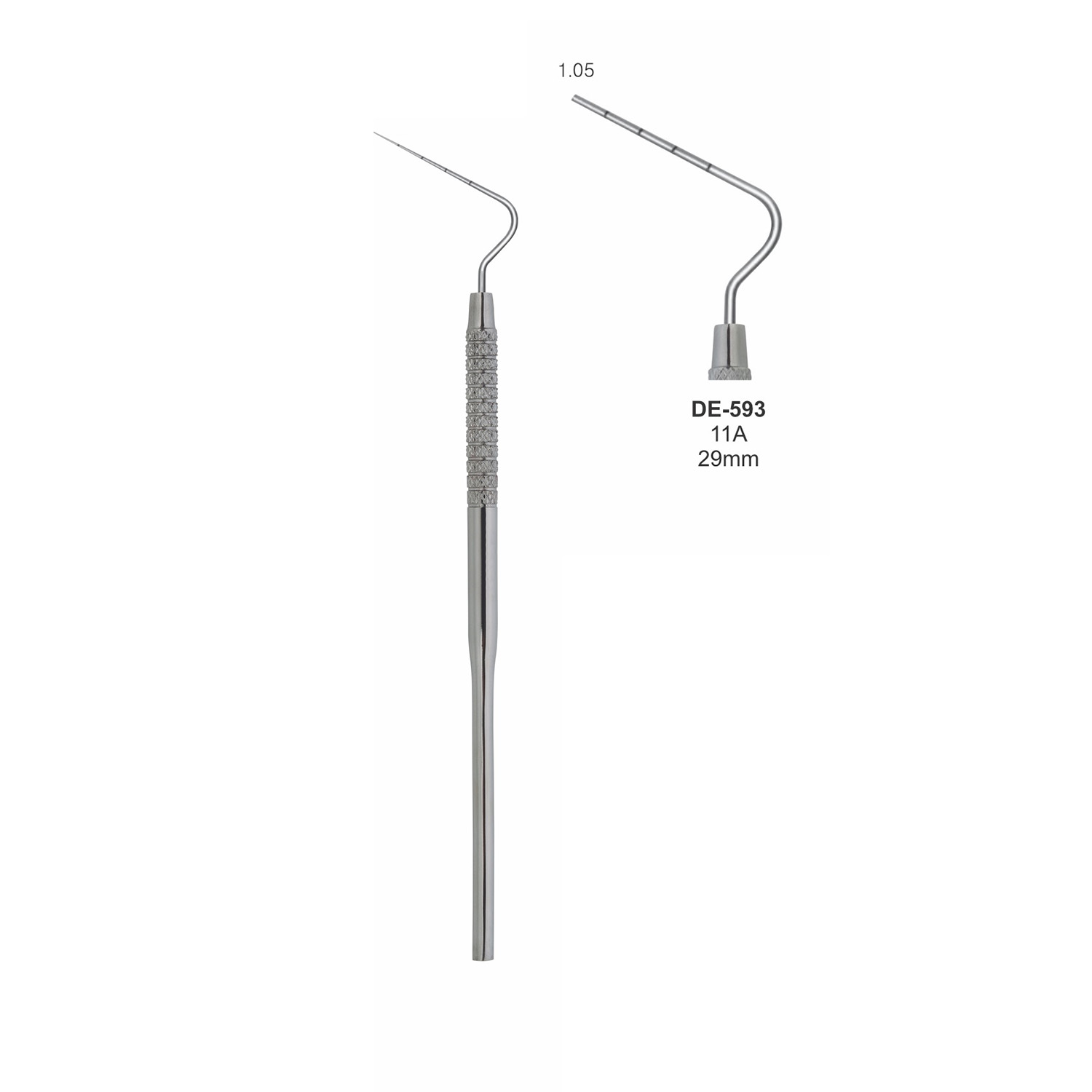 Endodontische sonde anterieur 11A, 29 mm