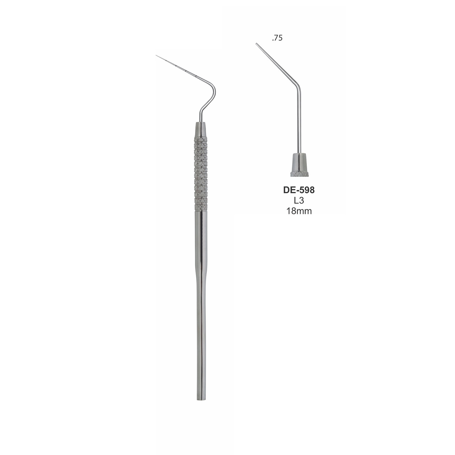 Endodontische sonde Luks L3, 18 mm