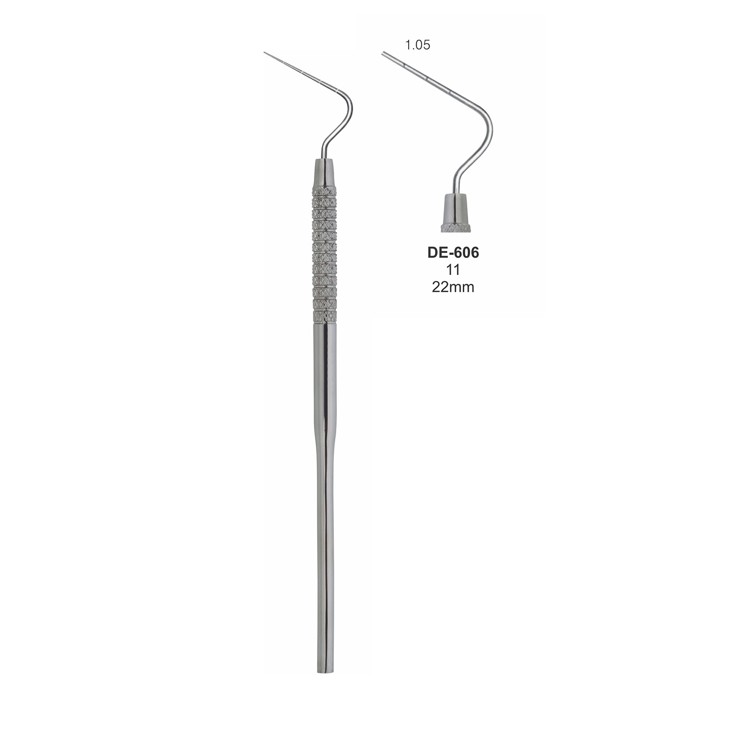 Endodontische sonde posterieur 11, 22 mm