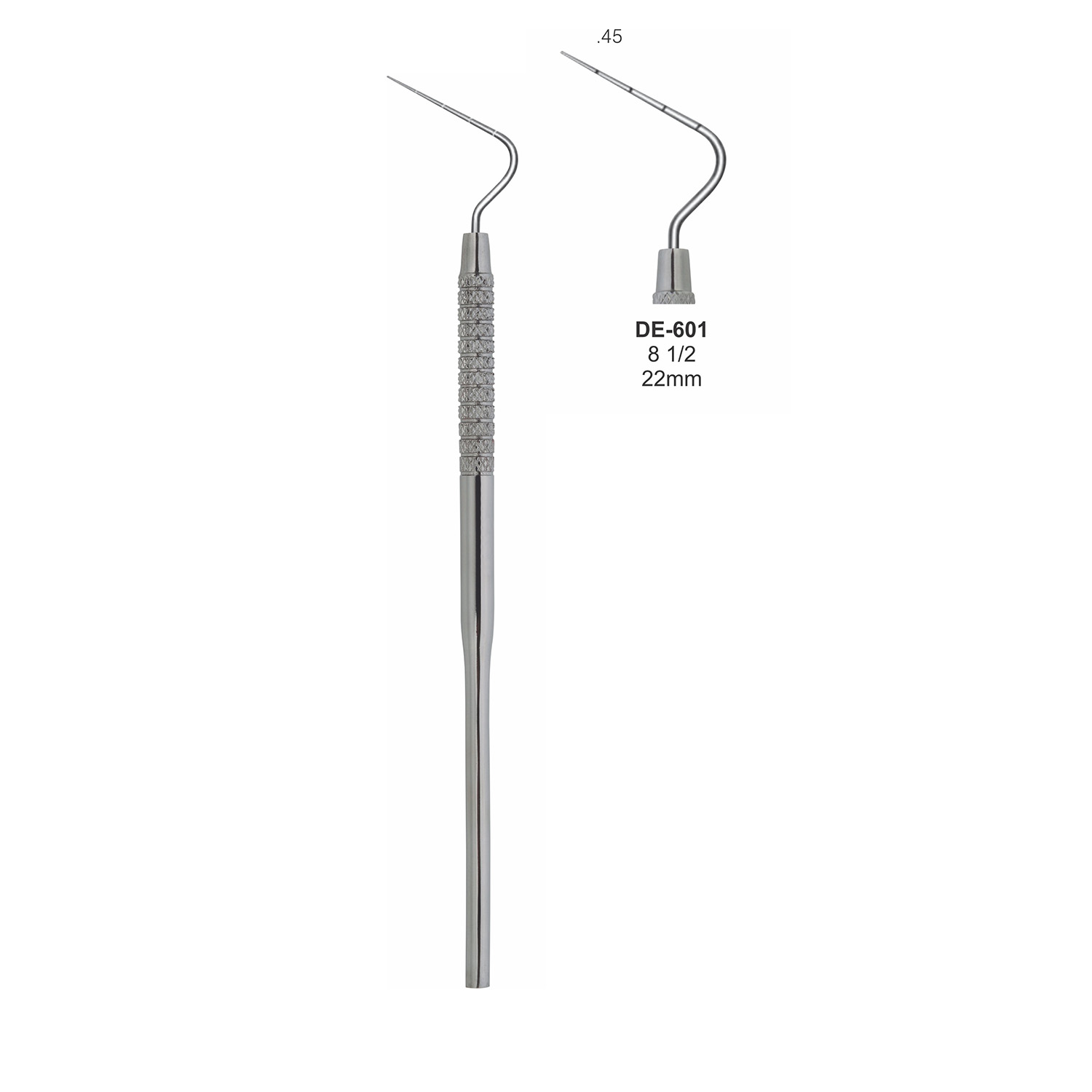 Endodontische sonde posterieur 8½, 22 mm