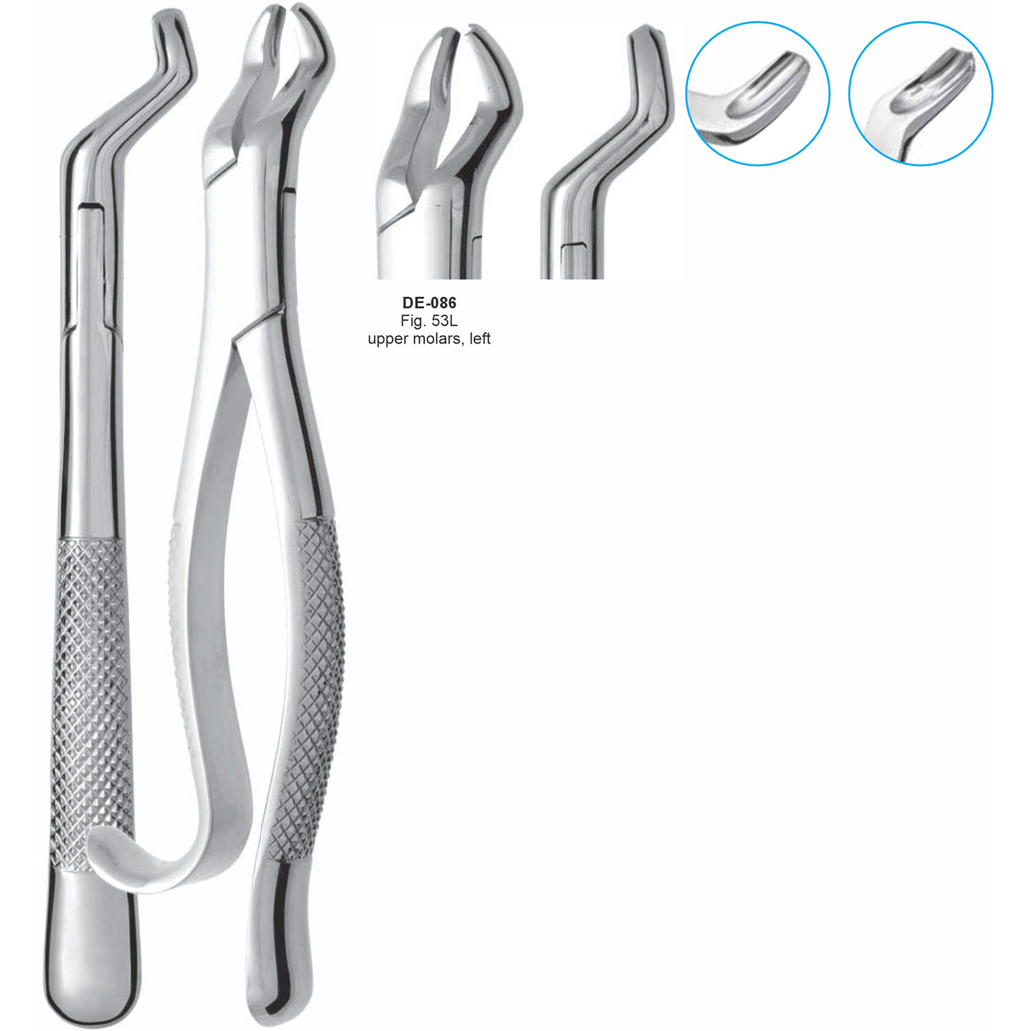 Extractietang molaren boven, links, fig. 53L