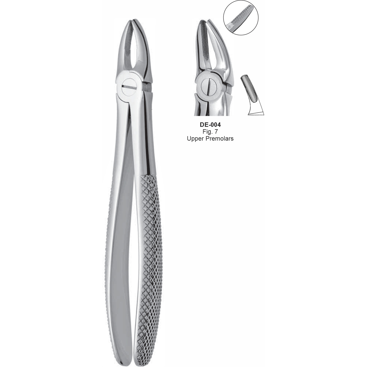 Extractietang premolaren boven, fig. 7