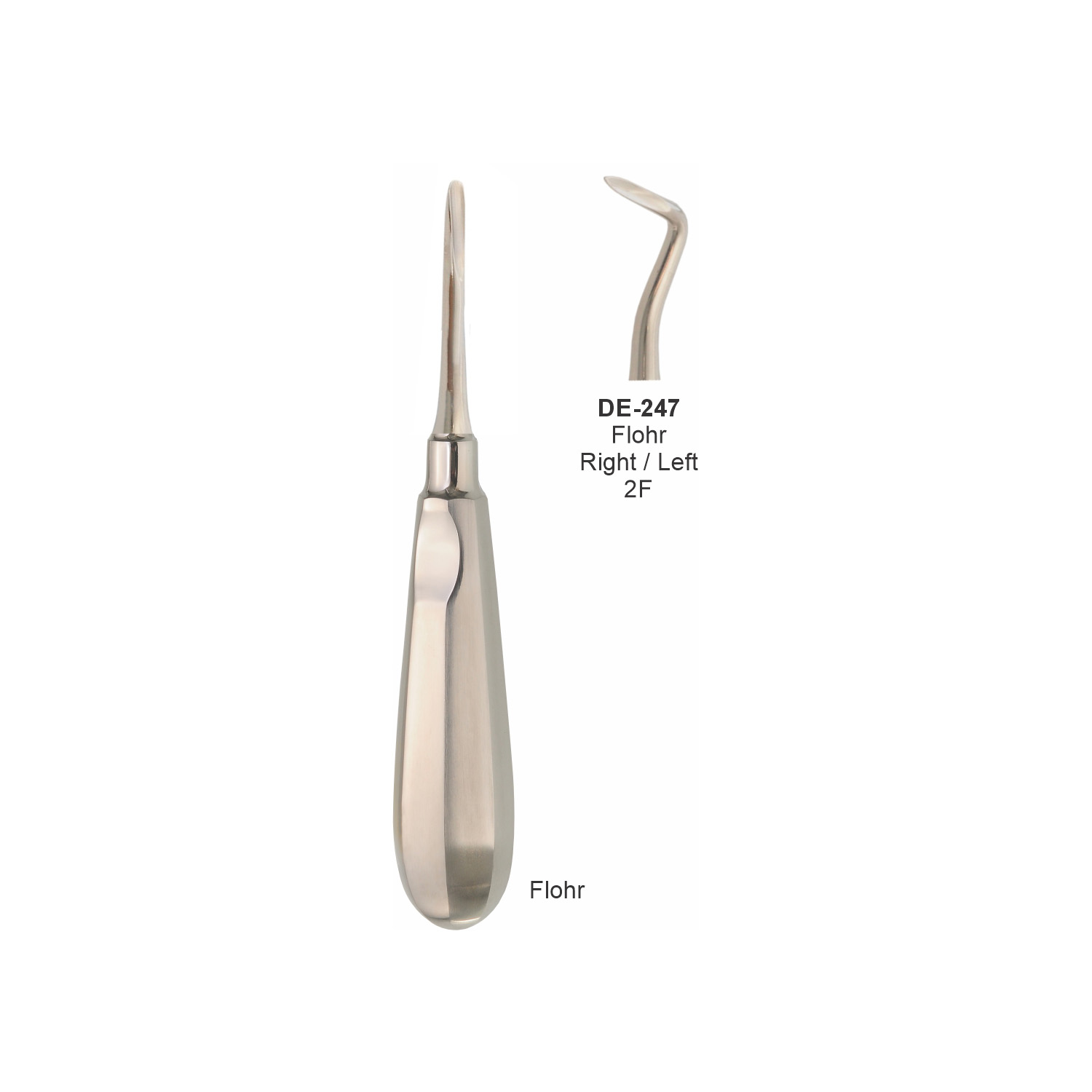 Flohr-wortelheffer 2F links/rechts