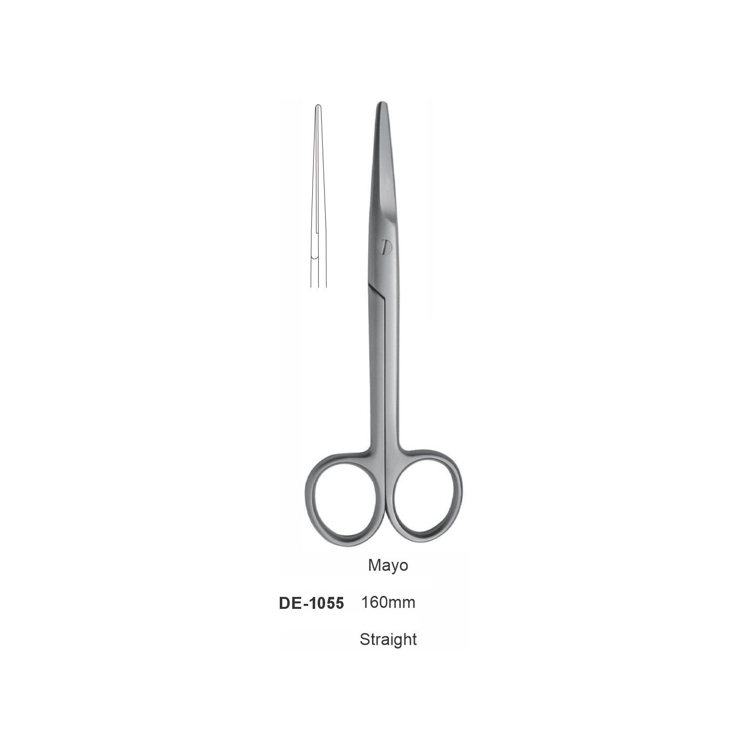 Mayo-schaar 160 mm, recht