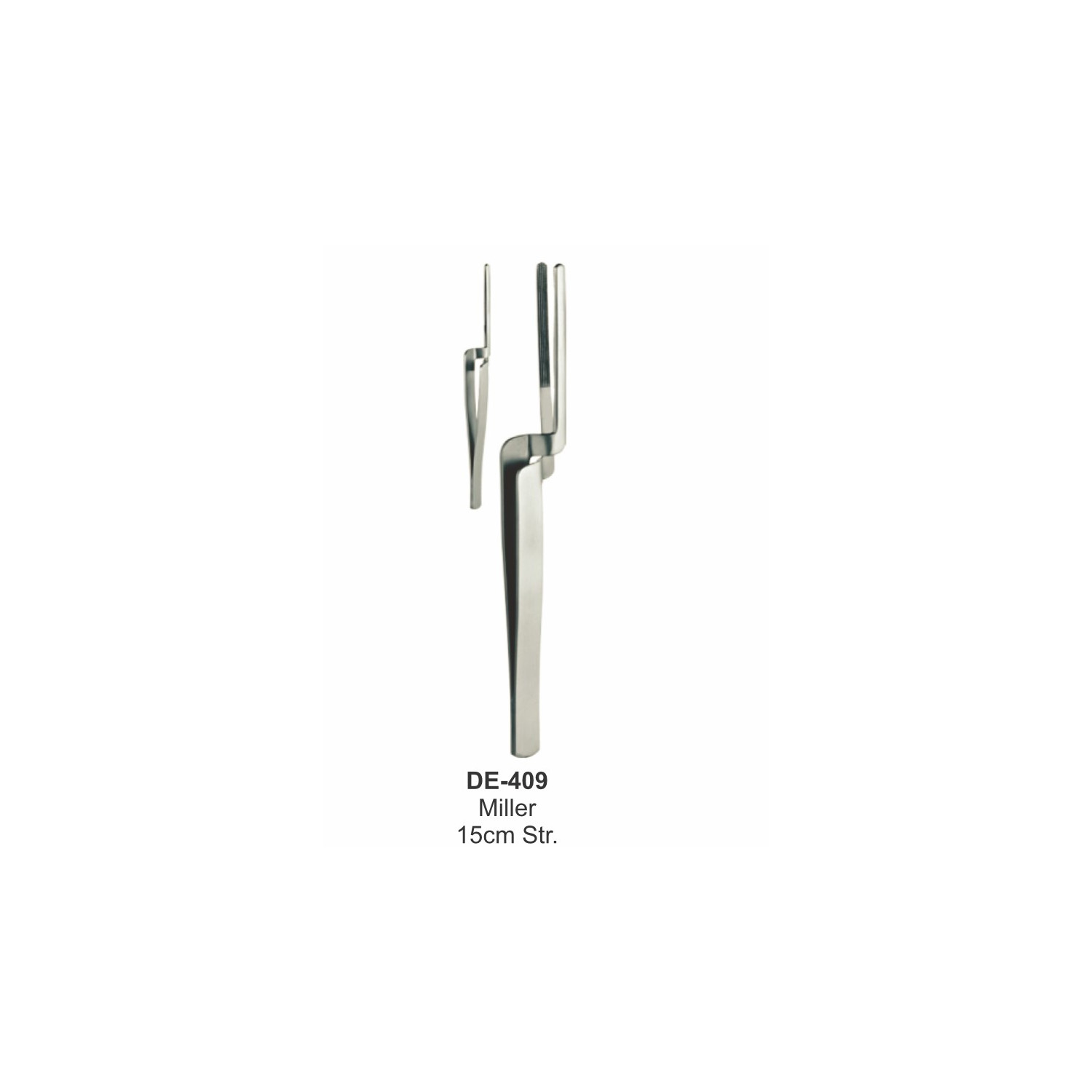 Miller-pincet 15 cm, recht