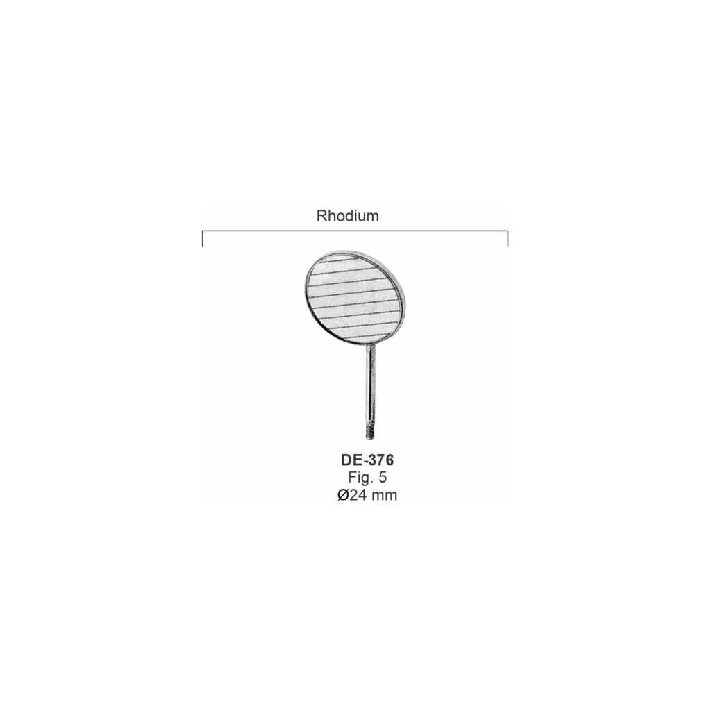 Mondspiegel fig. 5, 24 mm, rhodium