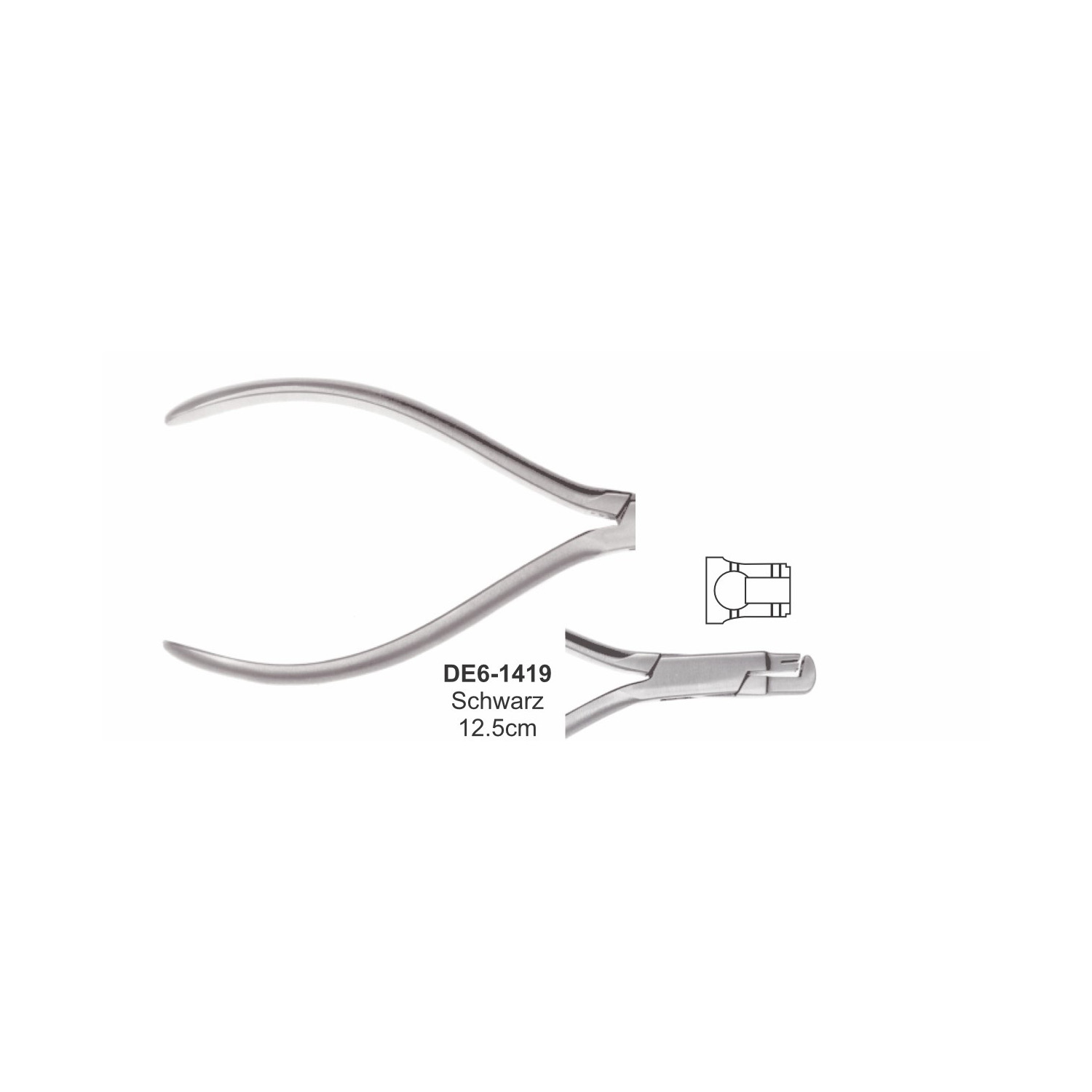 Schwarz-tang, lengte 12,5 cm