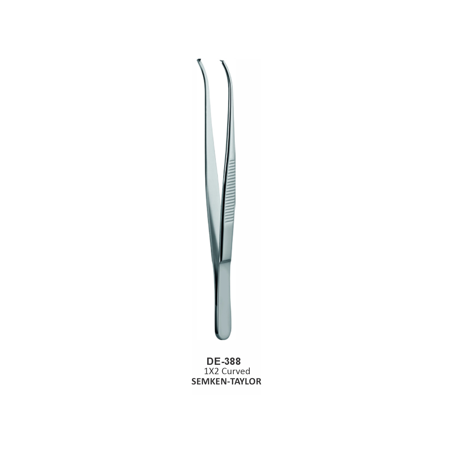 Semken-Taylor-pincet 1x2, gebogen