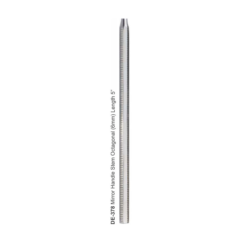 Spiegelhandvat achtkantig, 6 mm, lengte 12,7 cm