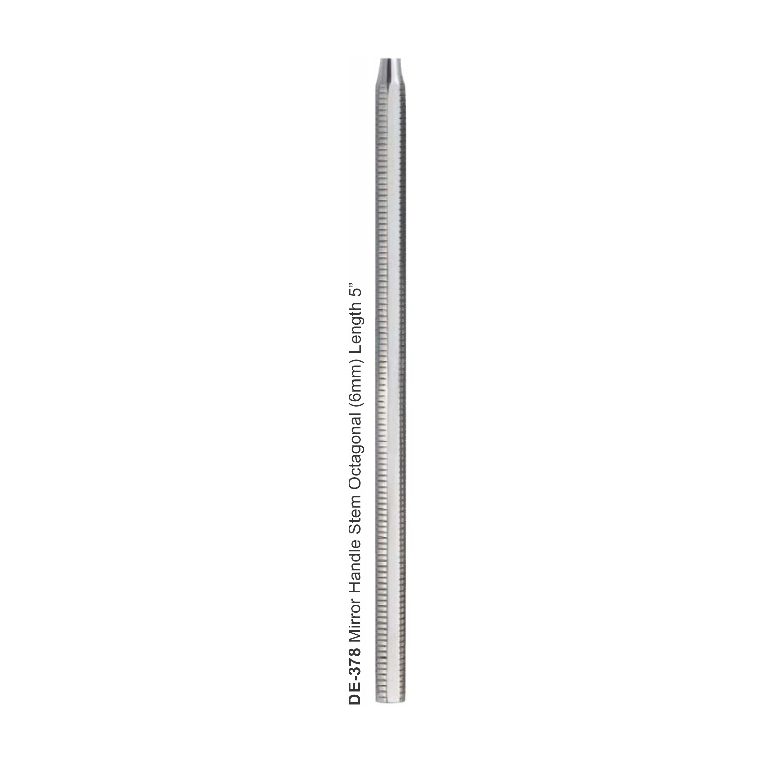 Spiegelhandvat achtkantig, 6 mm, lengte 12,7 cm