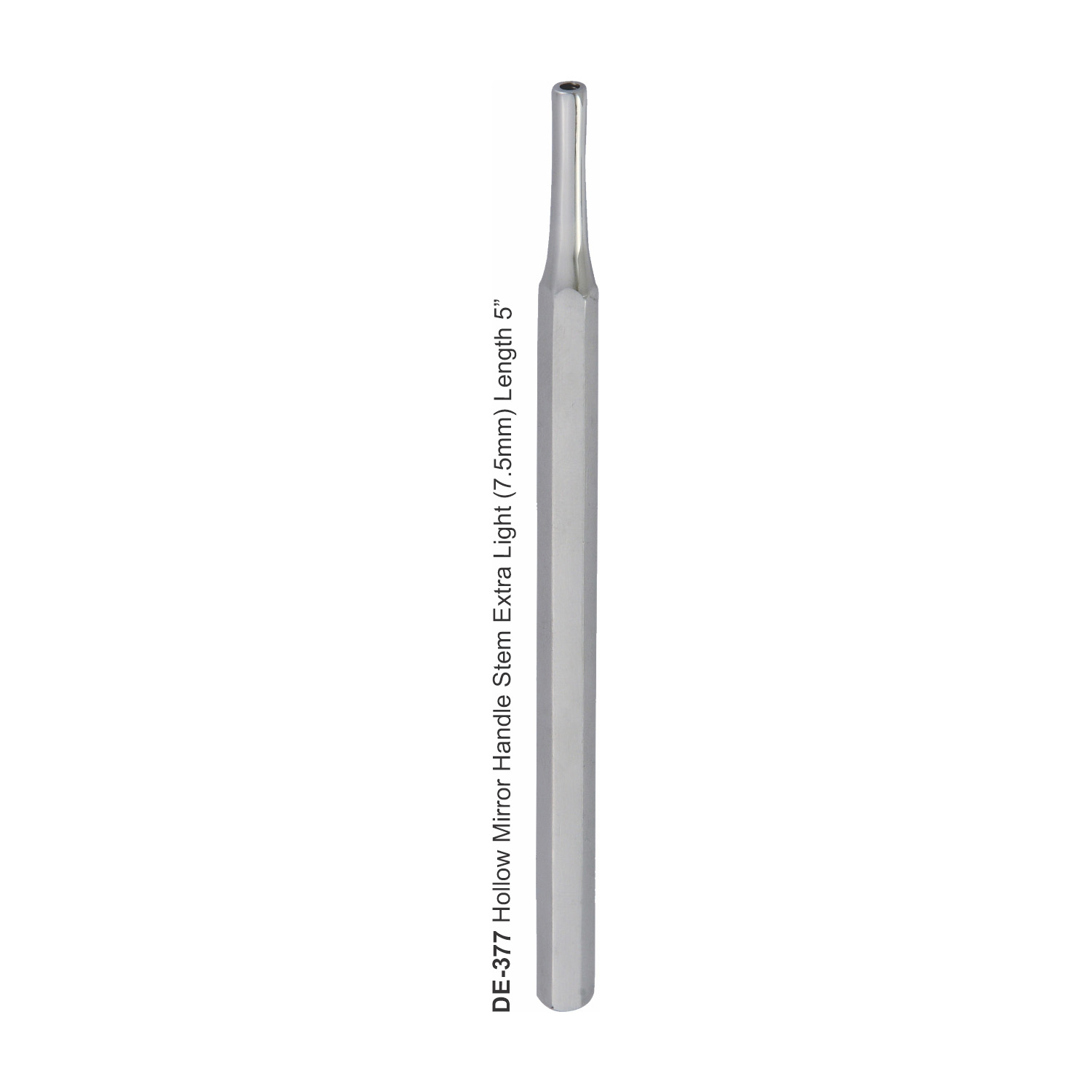 Spiegelhandvat hol, extra licht, 7,5 mm, lengte 12,7 cm