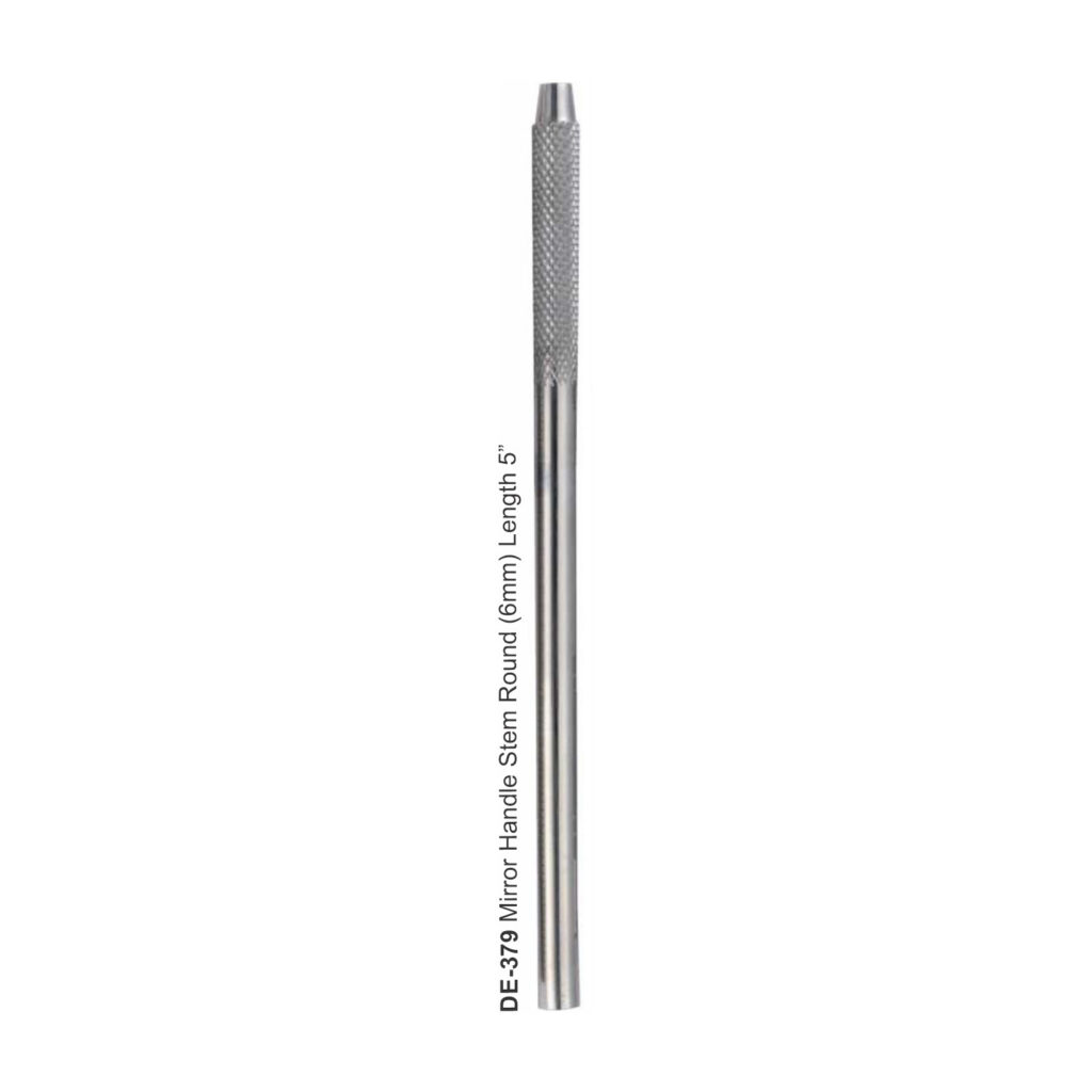 Spiegelhandvat rond, 6 mm, lengte 12,7 cm