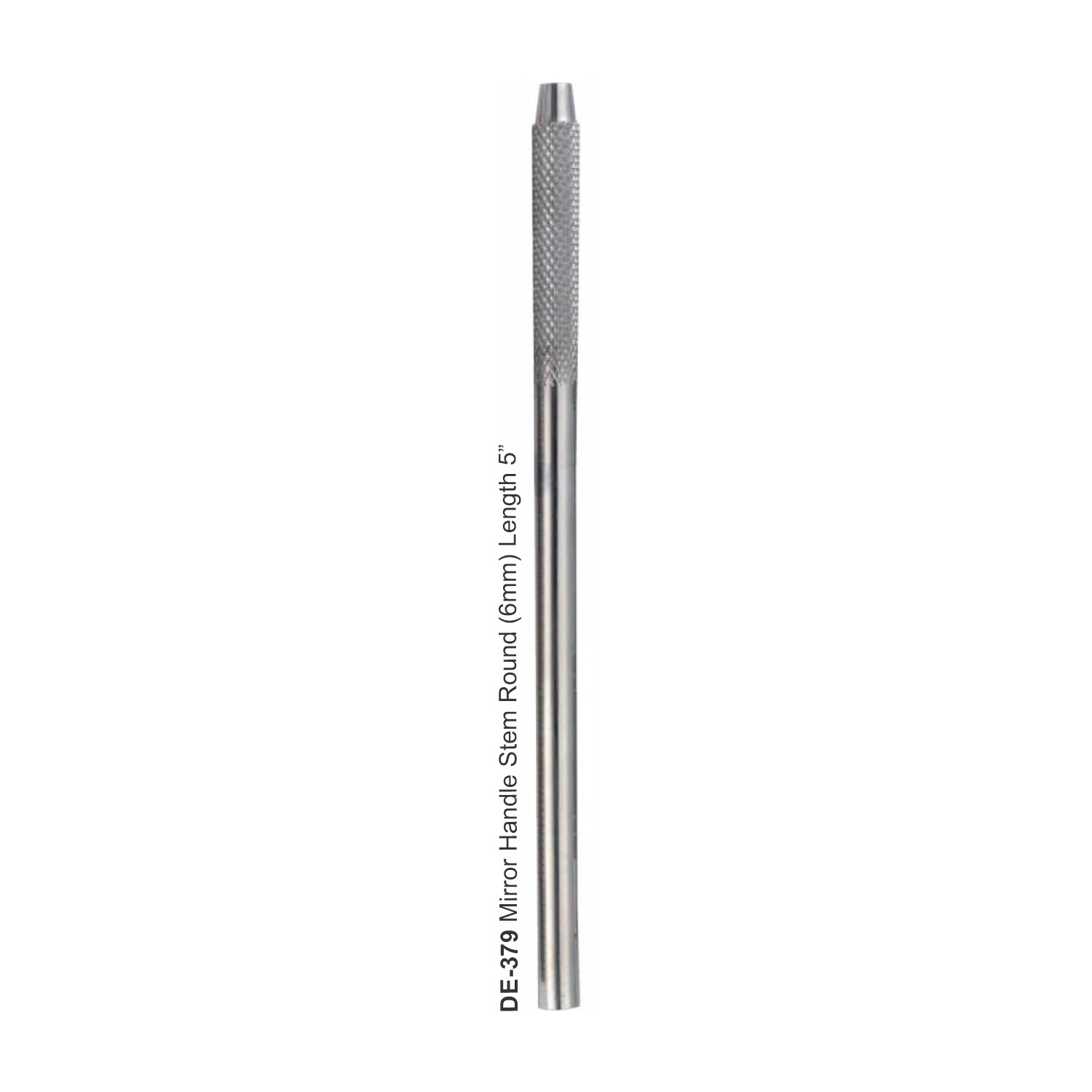 Spiegelhandvat rond, 6 mm, lengte 12,7 cm