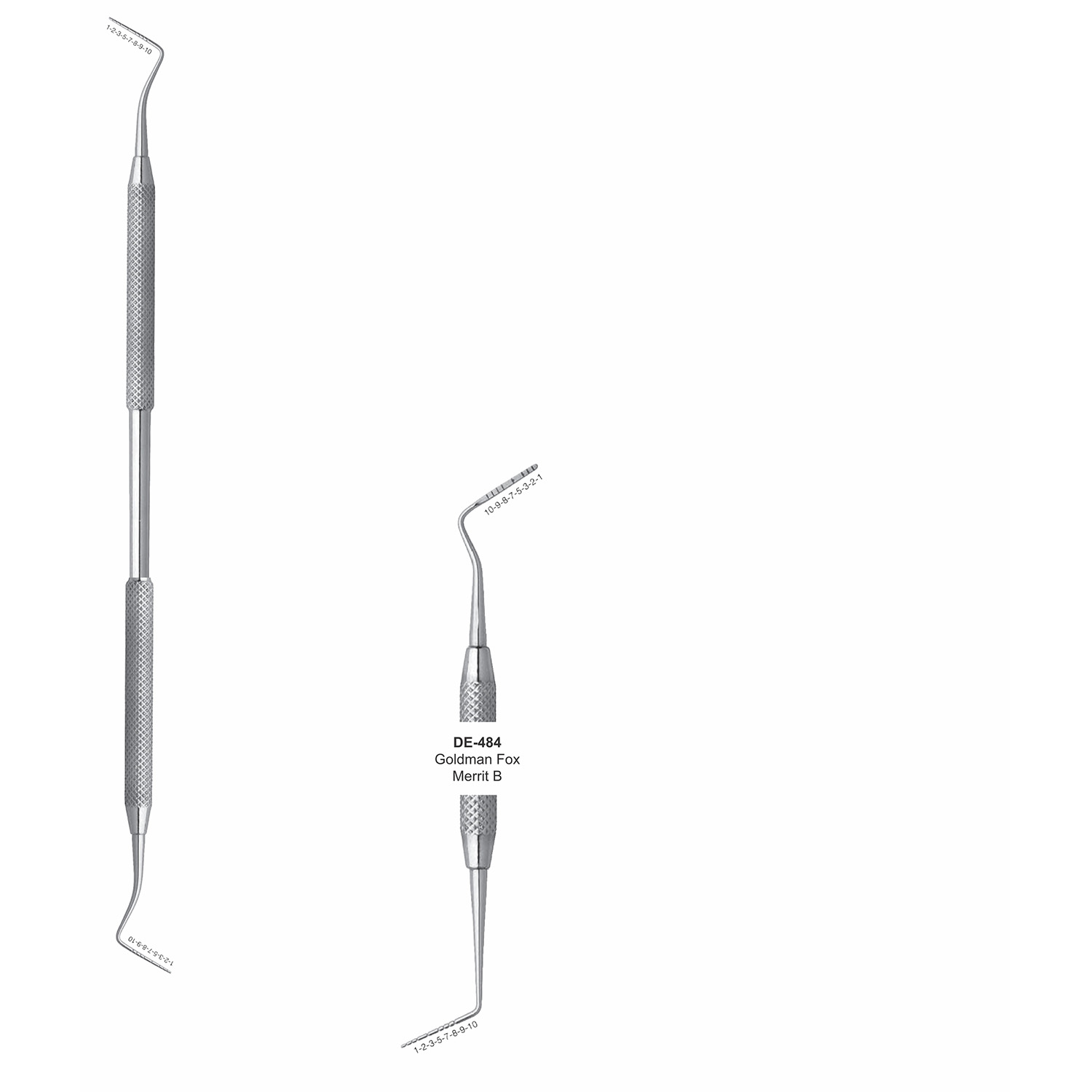 Spitse sonde dubbelzijdig Goldman-Fox/Merritt B, 6 mm, 170 mm