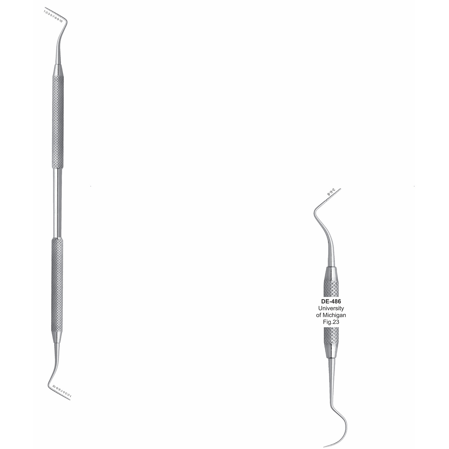 Spitse sonde dubbelzijdig Goldman-Fox/Michigan fig. 23, 6 mm, 170 mm