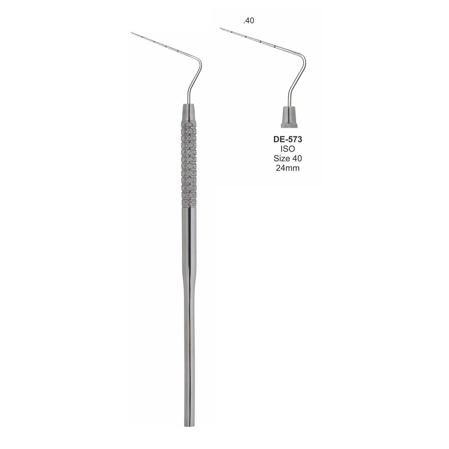 Spreader enkelzijdig ISO 40, 24 mm, massief handvat 6 mm