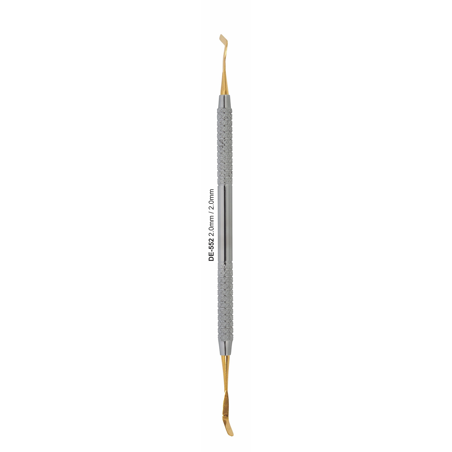Vulinstrument 2,0/2,0 mm met vergulde werkdelen, 170 mm, uitvoering A