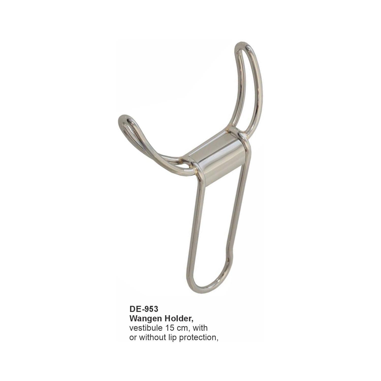 Wangenhouder vestibulum 15 cm, met lipbescherming