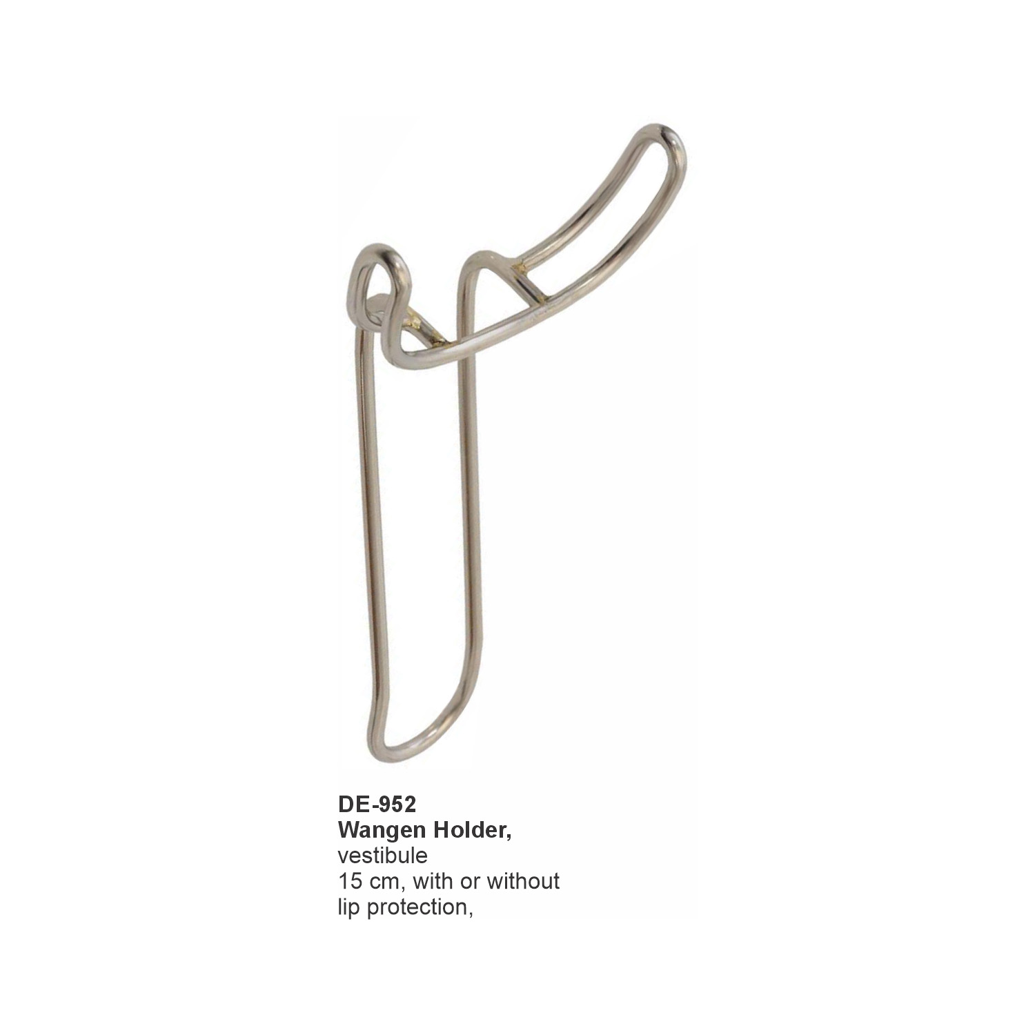 Wangenhouder vestibulum 15 cm, zonder lipbescherming