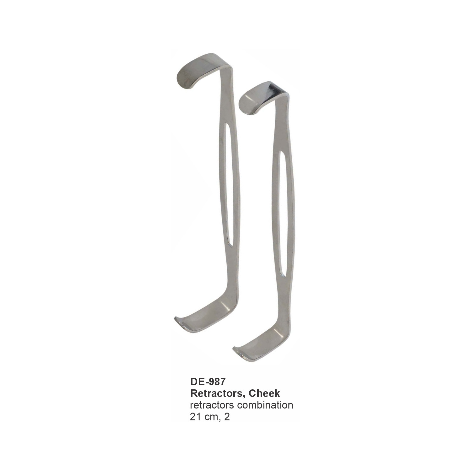 Wanghaken combinatieset 21 cm, 2 stuks
