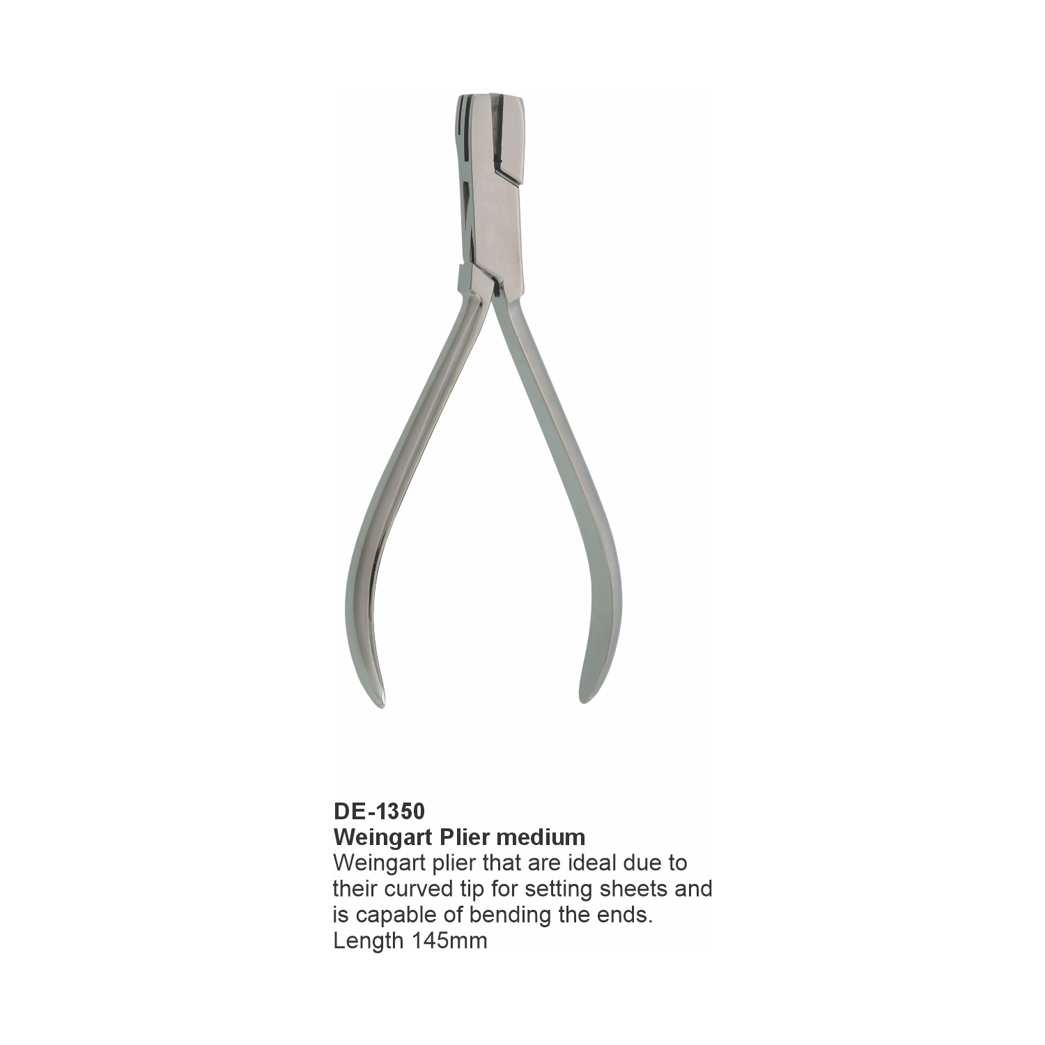 Weingart-tang medium, lengte 145 mm, variant 2