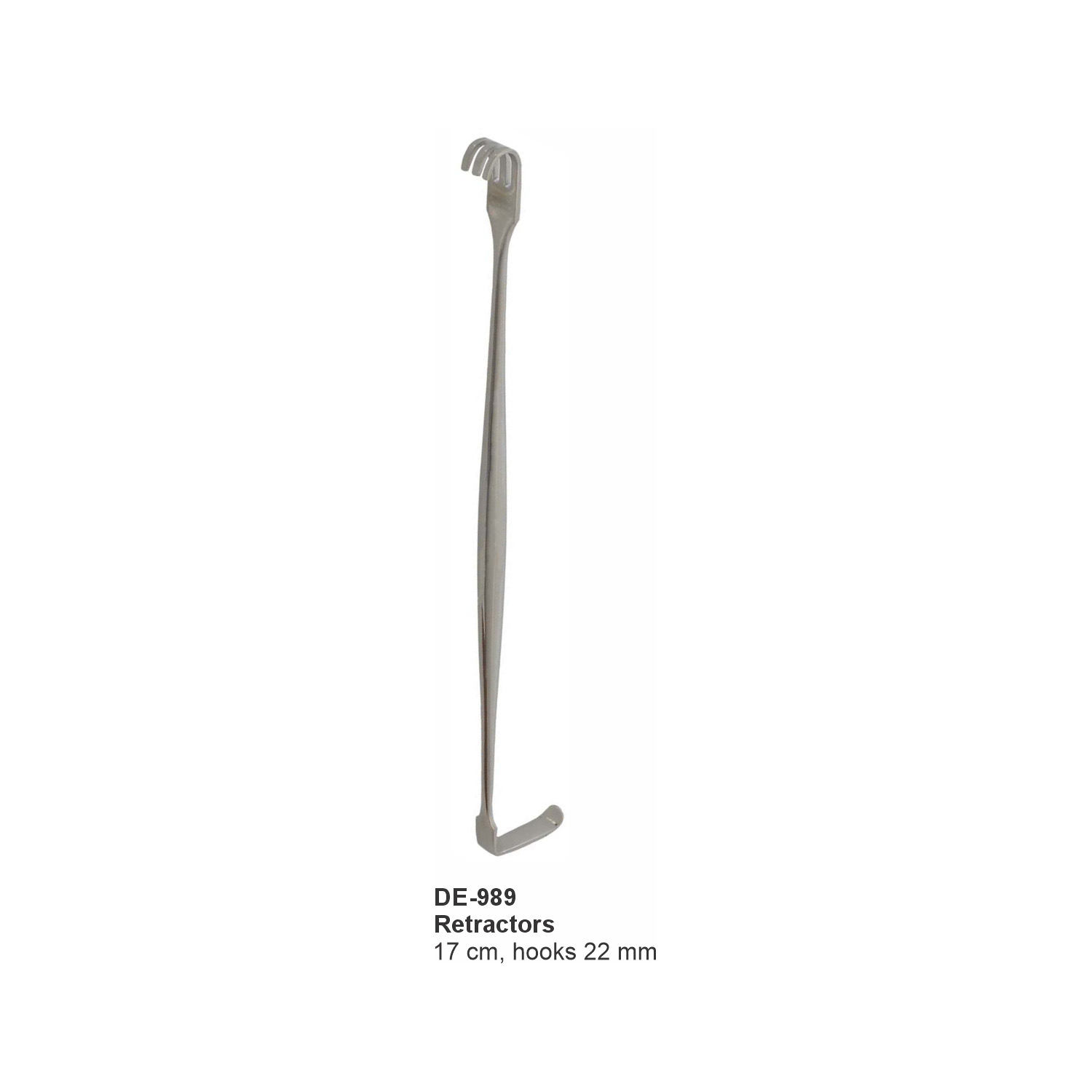 Wondhaak dubbelzijdig 17 cm, haken 22 mm